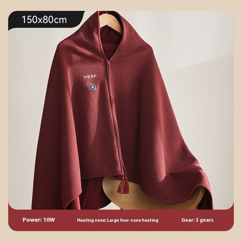 USB Heated Shawl for Winter – Neck & Shoulder Pain Relief