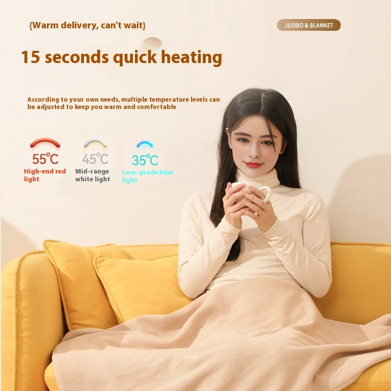 USB Heated Shawl for Winter – Neck & Shoulder Pain Relief