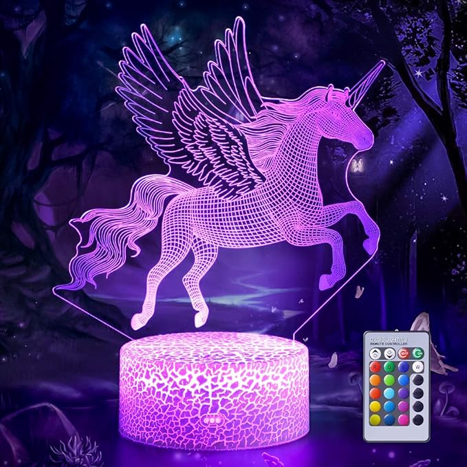 Horse 3D LED Night Light – Elegant Acrylic Lamp for Home Decor, Kids Room & Unique Gifting