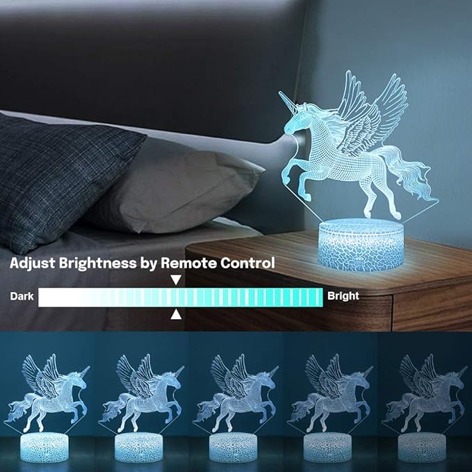 Horse 3D LED Night Light – Elegant Acrylic Lamp for Home Decor, Kids Room & Unique Gifting