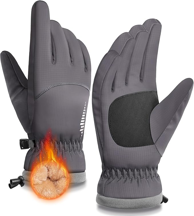 Winter Touchscreen Gloves – Waterproof Riding & Sports Gloves with Fleece Lining