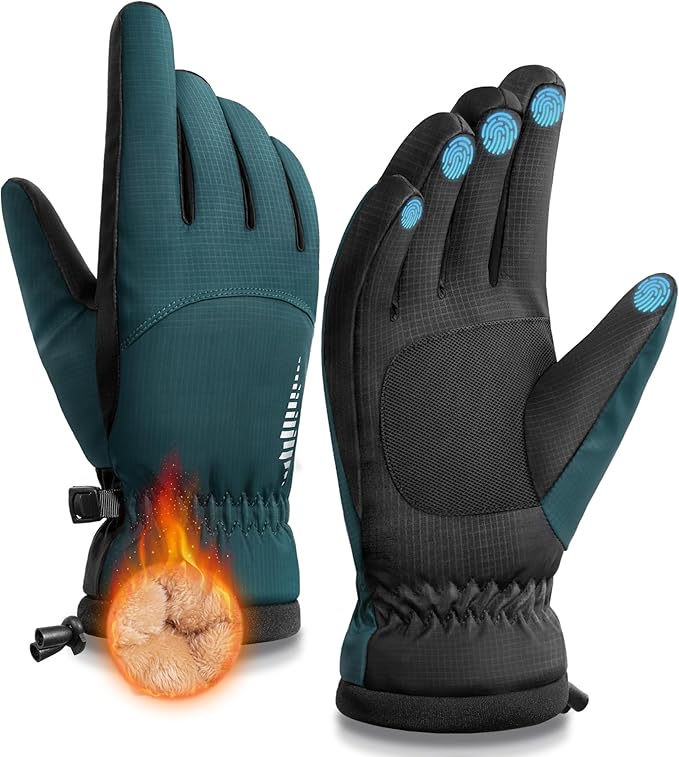 Winter Touchscreen Gloves – Waterproof Riding & Sports Gloves with Fleece Lining